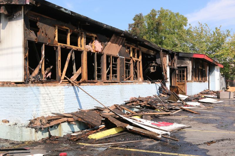 Fire Damage After Cleanup